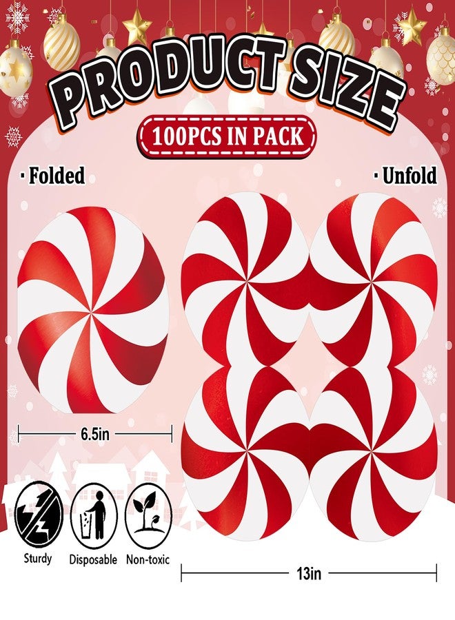 Whaline 100 Pcs Christmas Candy Paper Napkins Luncheon Napkin Xmas Red Foil Disposable Dessert Dinner Napkin for Winter Holiday Baby Shower Birthday Party Table Supplies - Image 2